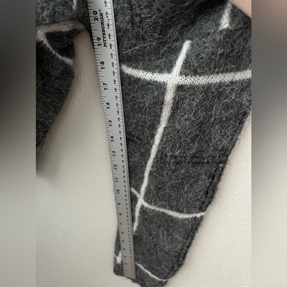 LITA by Ciara Nurture Manchester Plaid Funnel Neck Alpaca Blend Sweater size M - Picture 7 of 7